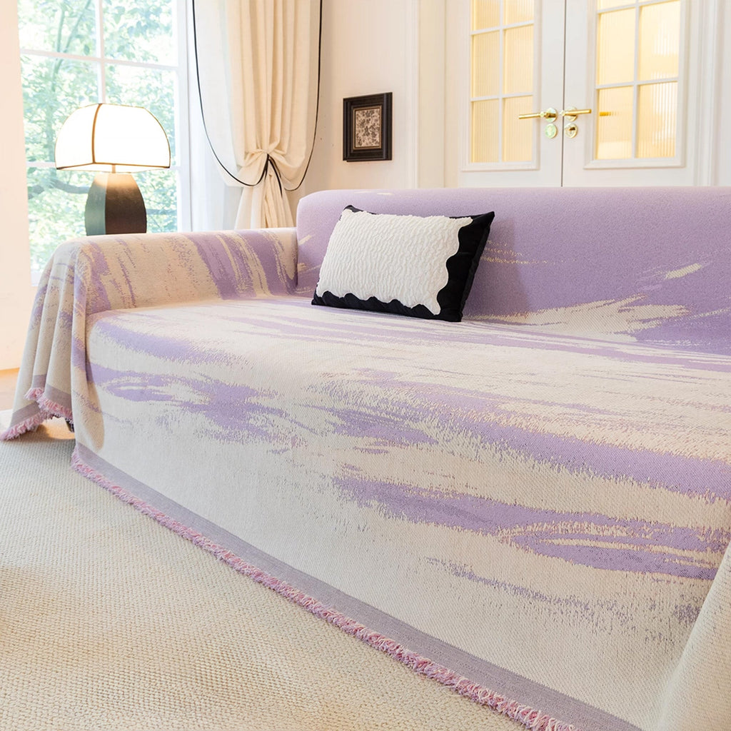 Brushwave mjukt chenille sofföverdrag – Slashop SE